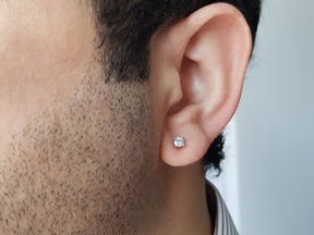 0.33 carat diamond men's stud earrings