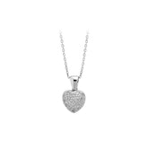 Collier coeur diamant