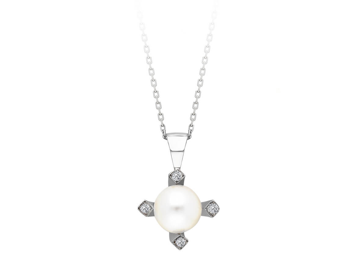 Collier de diamants et de perles