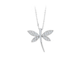 Diamond Dragonfly Necklace