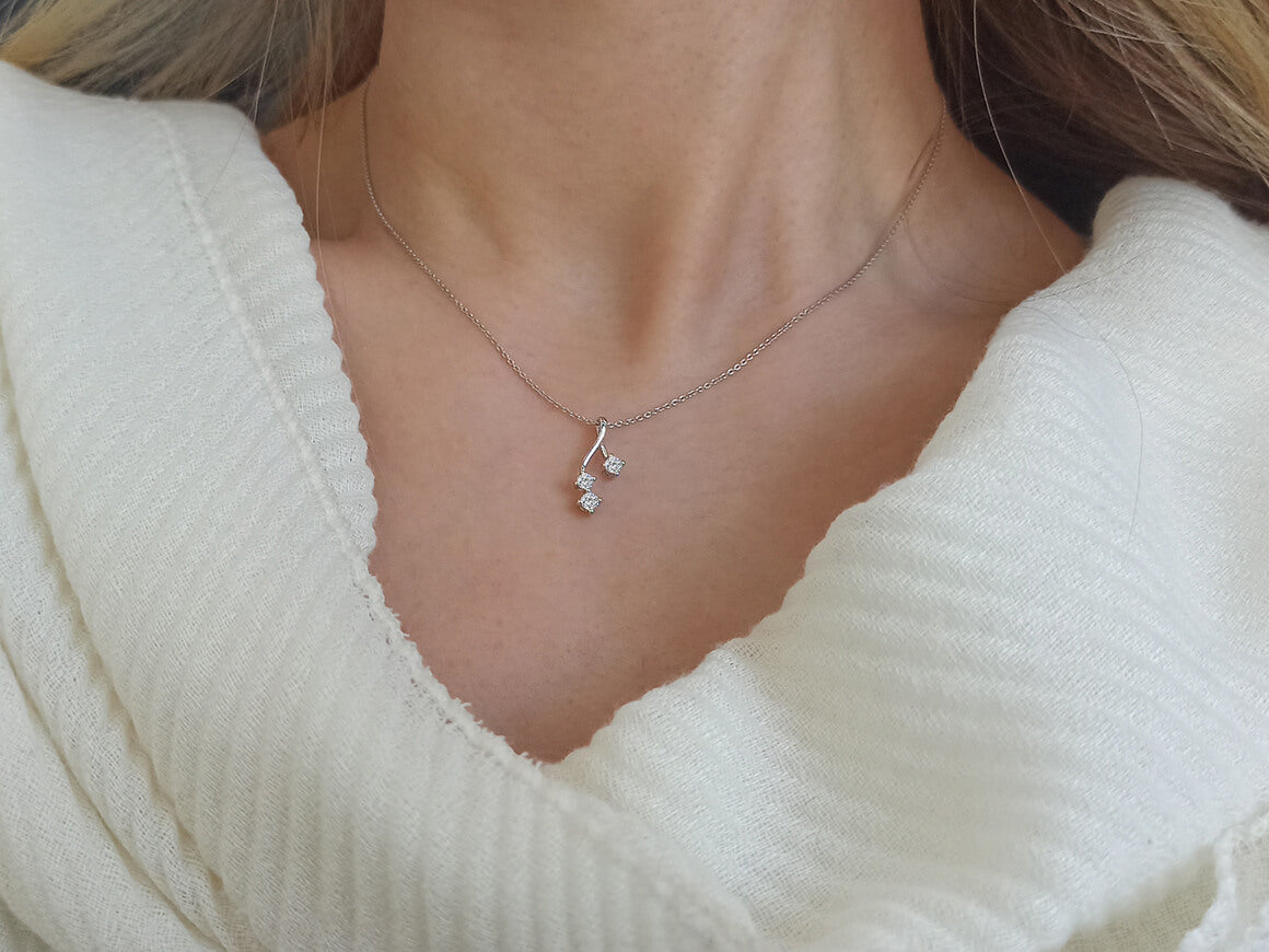 0.25 Carat Diamond Trilogy Necklace