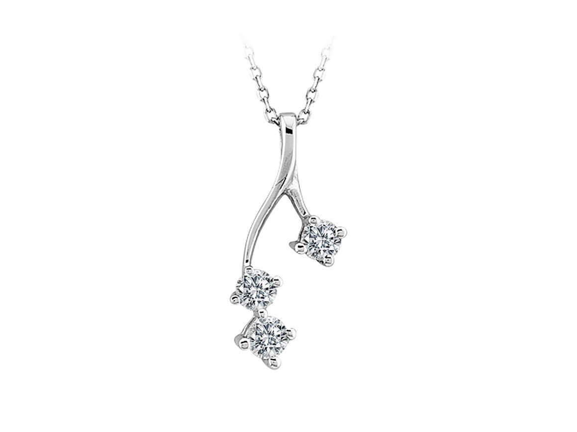 0.25 Carat Diamond Trilogy Necklace