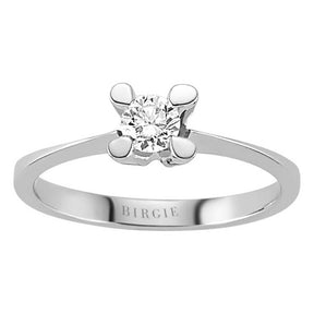 Bague solitaire diamant 0,21 carat