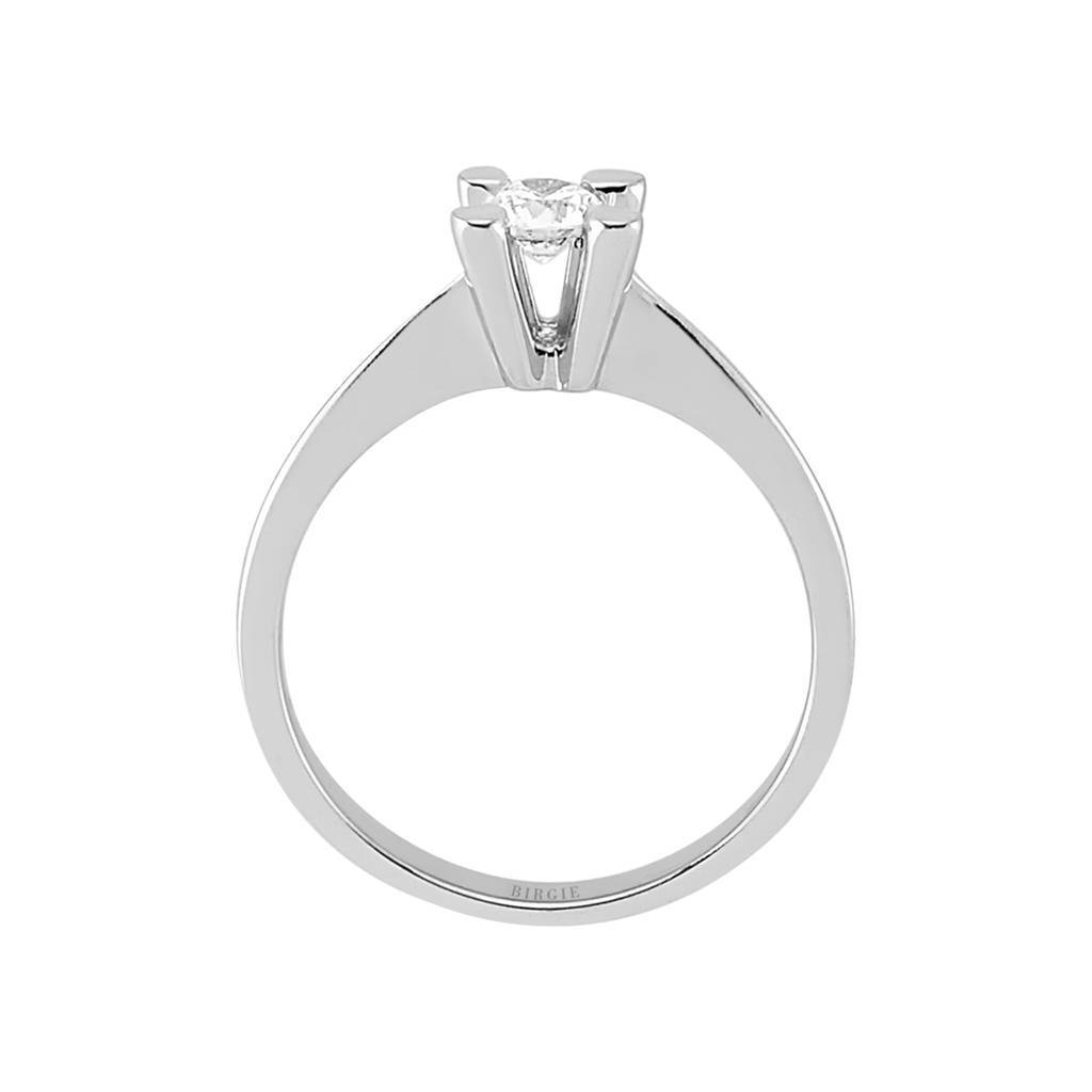 Bague solitaire diamant 0,21 carat