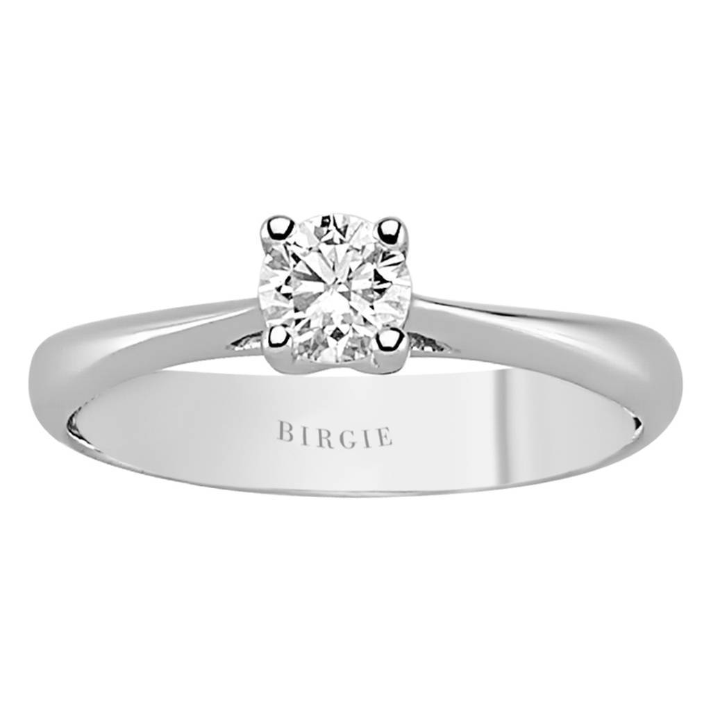 Bague solitaire diamant 0,33 carat