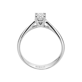 Bague solitaire diamant 0,33 carat