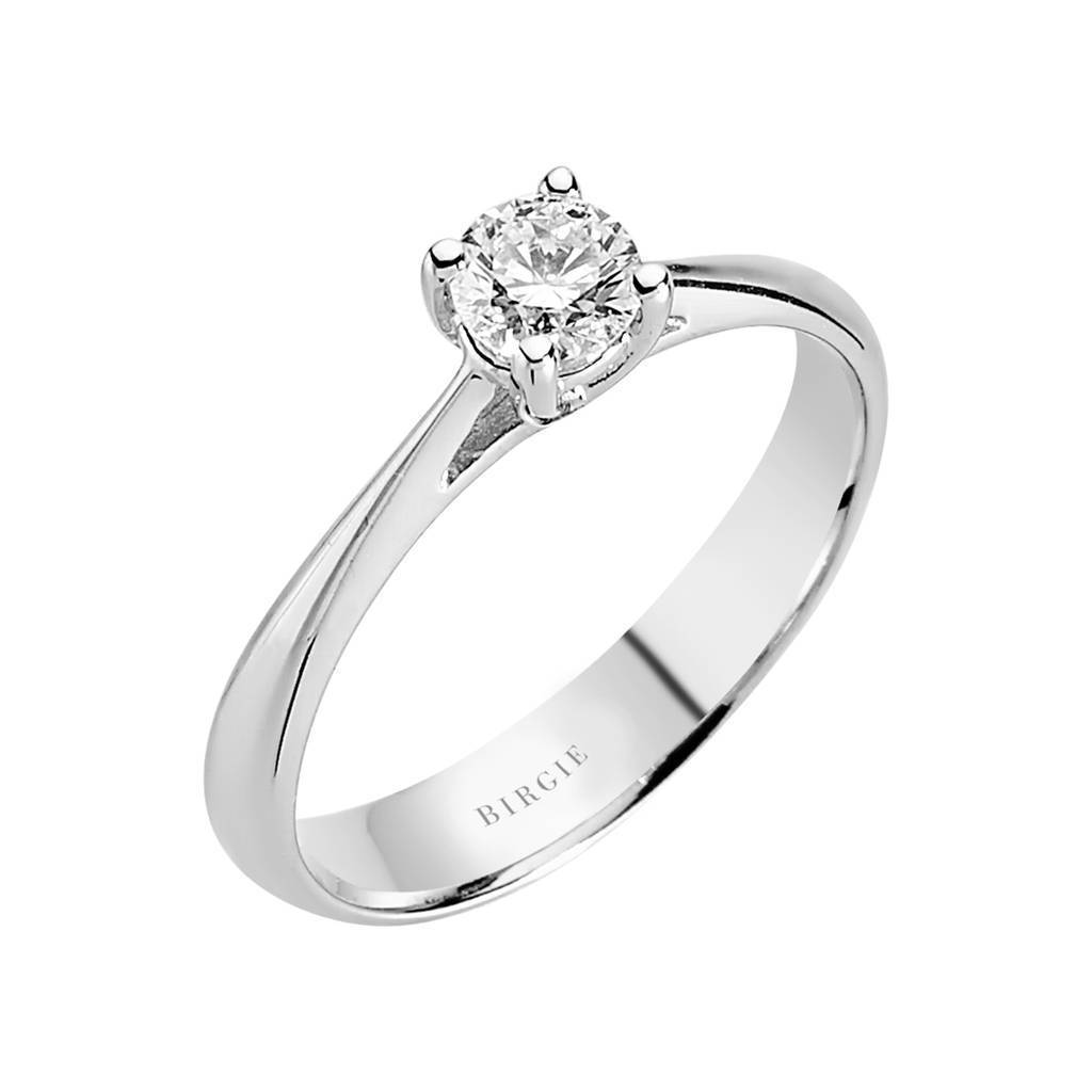 Bague solitaire diamant 0,33 carat