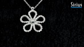 Collier fleur diamant