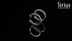 Boucles d'oreilles créoles diamant