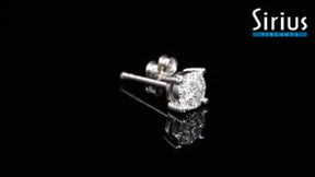 0.60 Carat Diamond Effect Solitaire Men's Stud Earrings