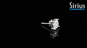 1.50 Carat Diamond Effect Solitaire Men's Stud Earrings