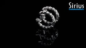 Diamond Pangolin Hoop Earrings