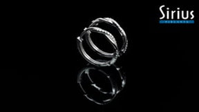 Diamond Infinity Hoop Earrings