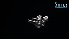 Boucles d'oreilles diamant solitaire 0,03 carat