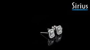 0.27 total carat diamond baguette stud earrings
