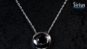 0.28 Carat Black Diamond Solitaire Necklace