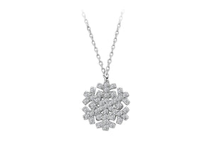 Diamond Snowflake Necklace
