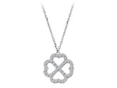Collier trèfle diamant