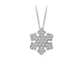 Collier flocon de neige en diamant