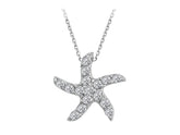 Collier étoile de mer diamant