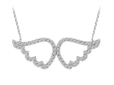 Collier aile d'ange en diamant