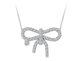 Diamond Bow Necklace