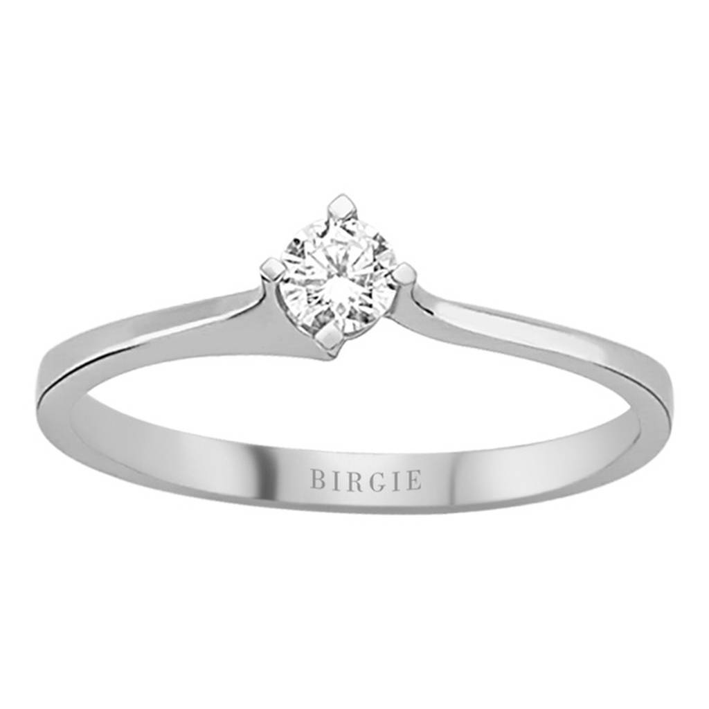 Bague solitaire diamant 0,15 carat