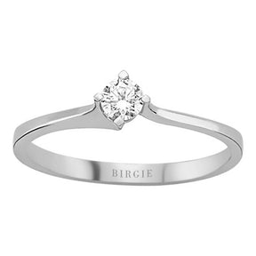 Bague solitaire diamant 0,15 carat