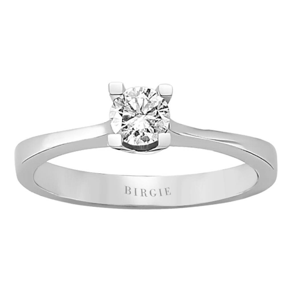 Bague solitaire diamant 0,30 carat