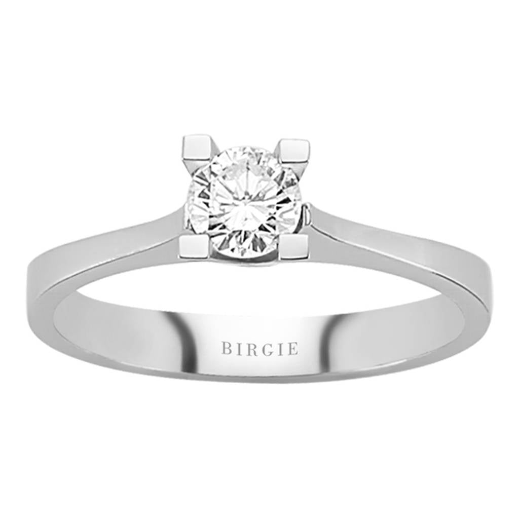 Bague solitaire diamant 0,38 carat