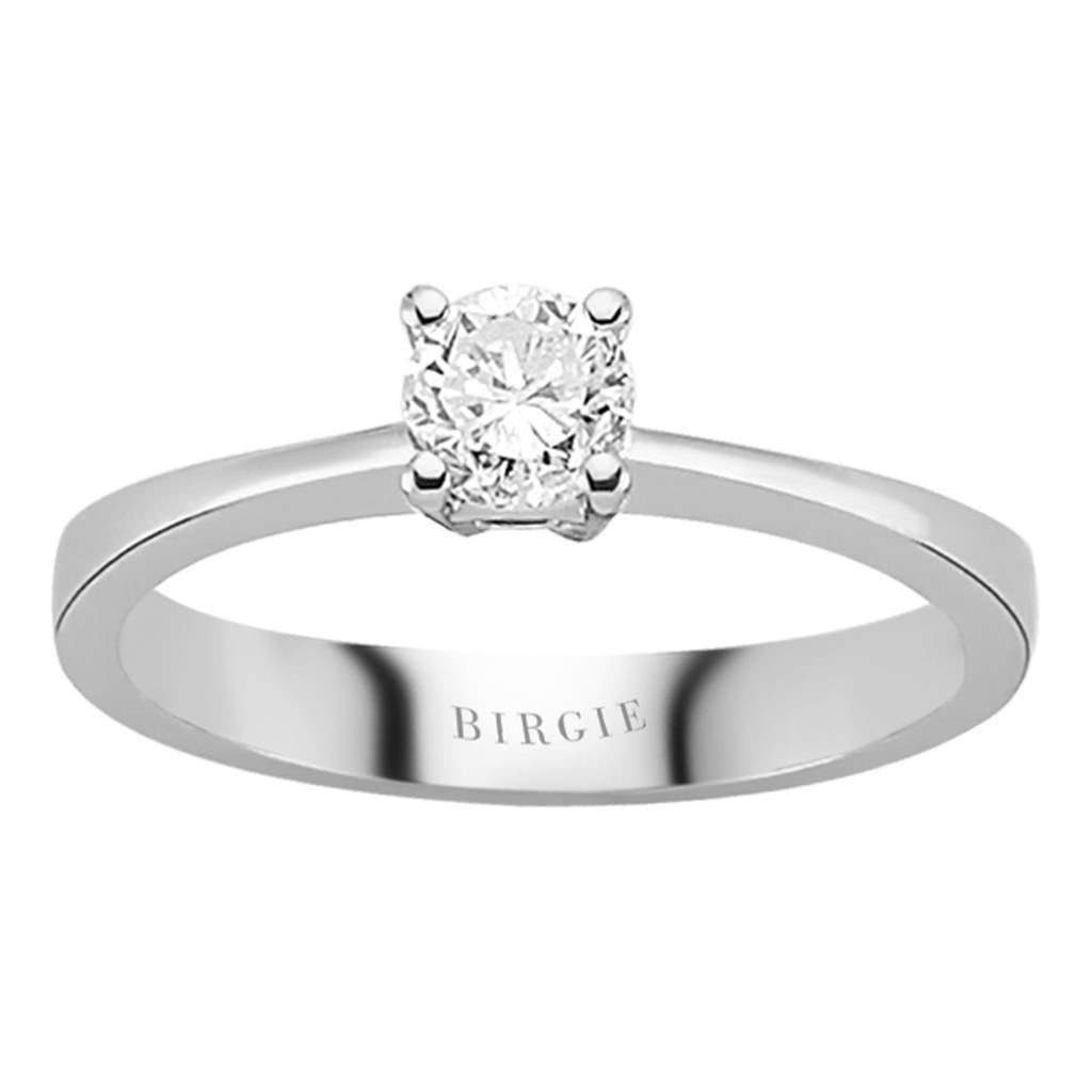 Bague solitaire diamant 0,43 carat