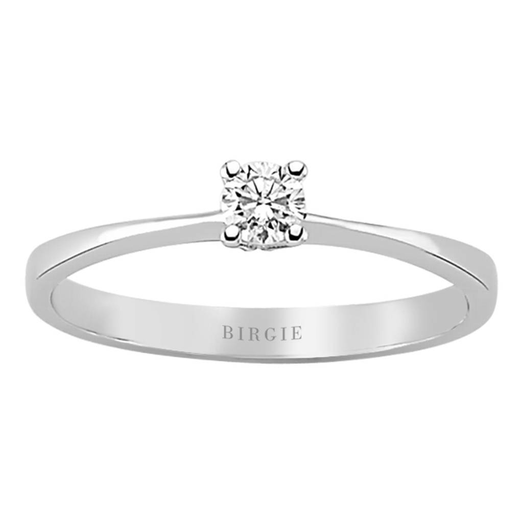 Bague solitaire diamant 0,15 carat