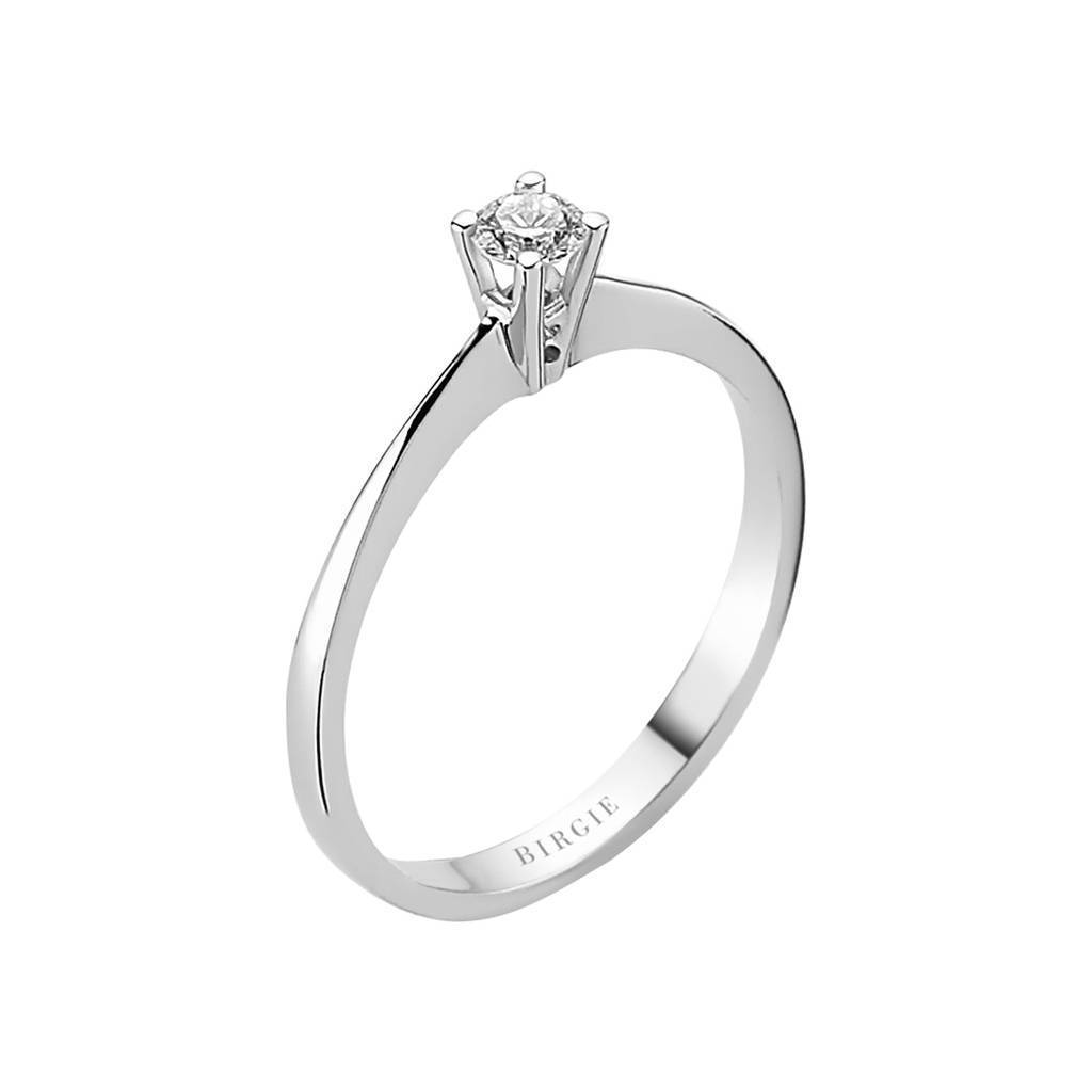 Bague solitaire diamant 0,15 carat