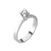 Bague solitaire diamant couleur F 0,29 carat