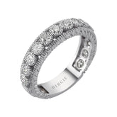 Bague de mariage d'éternité en diamant de 1,20 carat