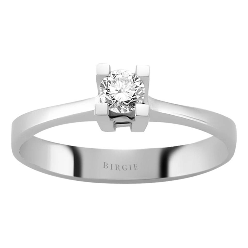 Bague solitaire diamant 0,24 carat
