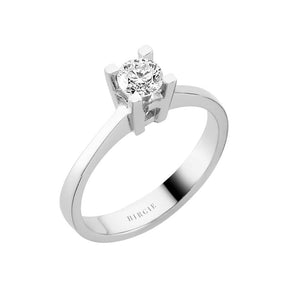 Bague solitaire diamant couleur E 0,42 carat