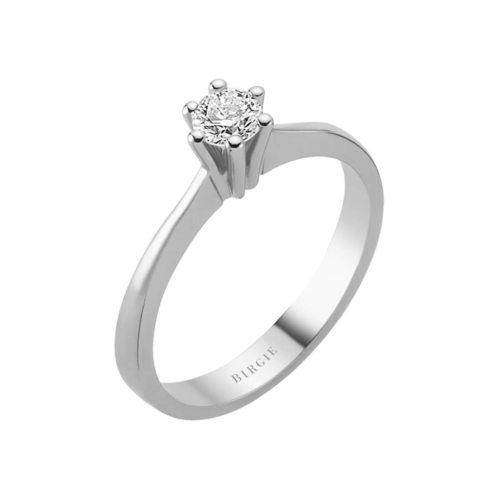 Bague solitaire diamant 0,28 carat