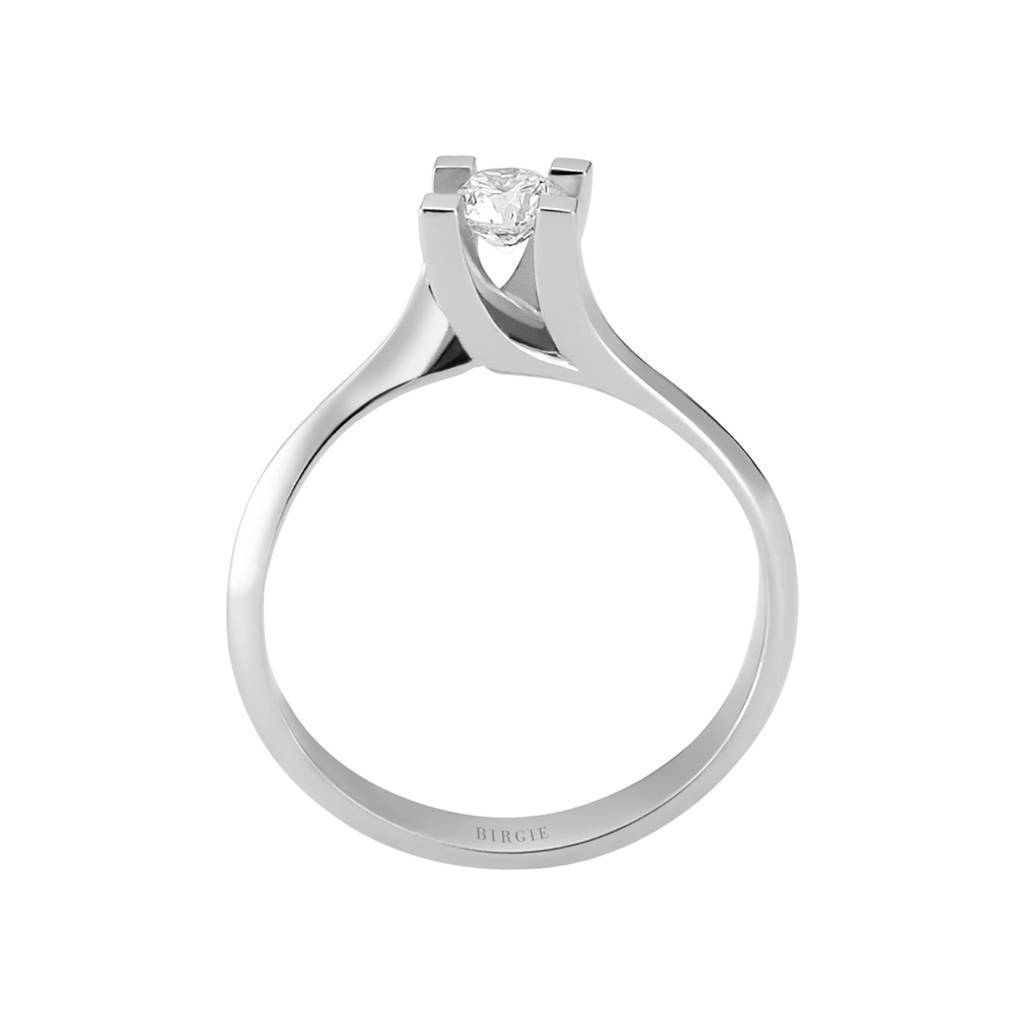 Bague solitaire diamant couleur E 0,29 carat
