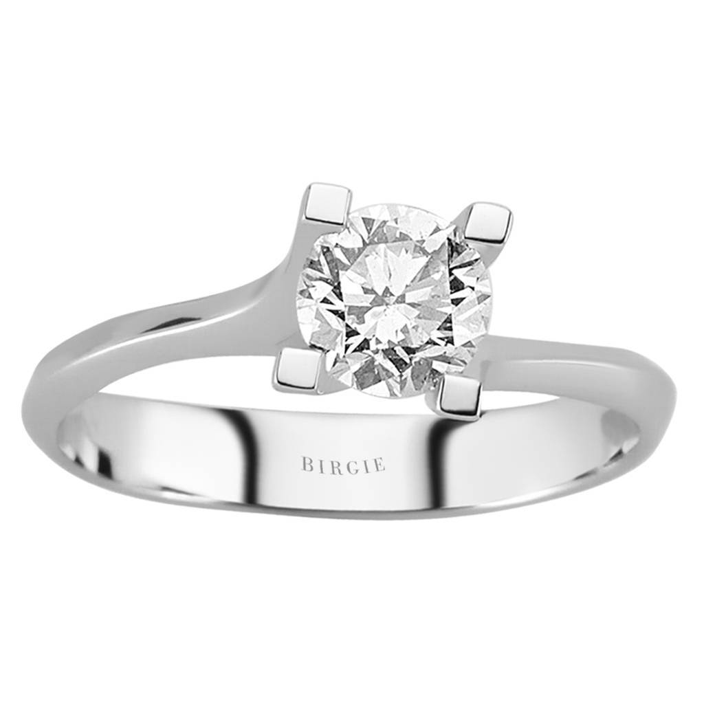 Bague solitaire diamant 0,73 carat