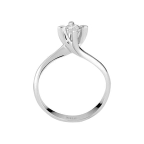 Bague solitaire diamant couleur G 0,28 carat