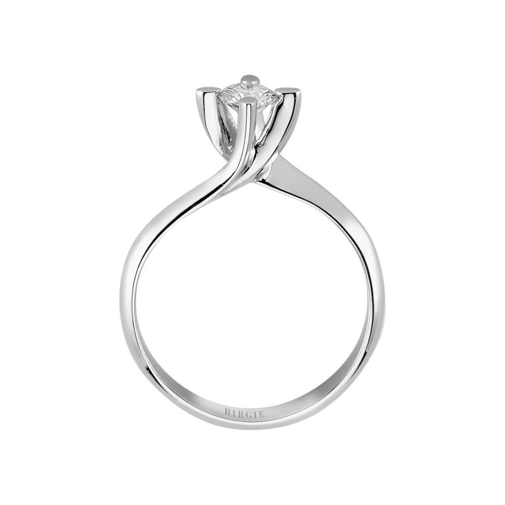 Bague solitaire diamant 0,34 carat