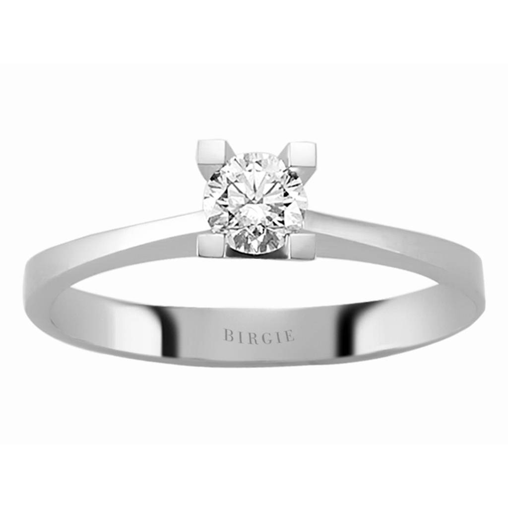 Bague solitaire diamant 0,28 carat