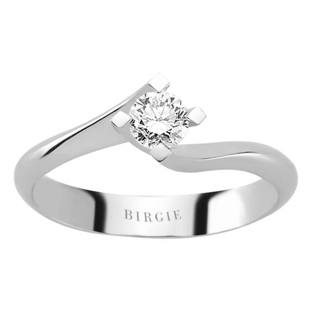 Bague solitaire diamant 0,30 carat