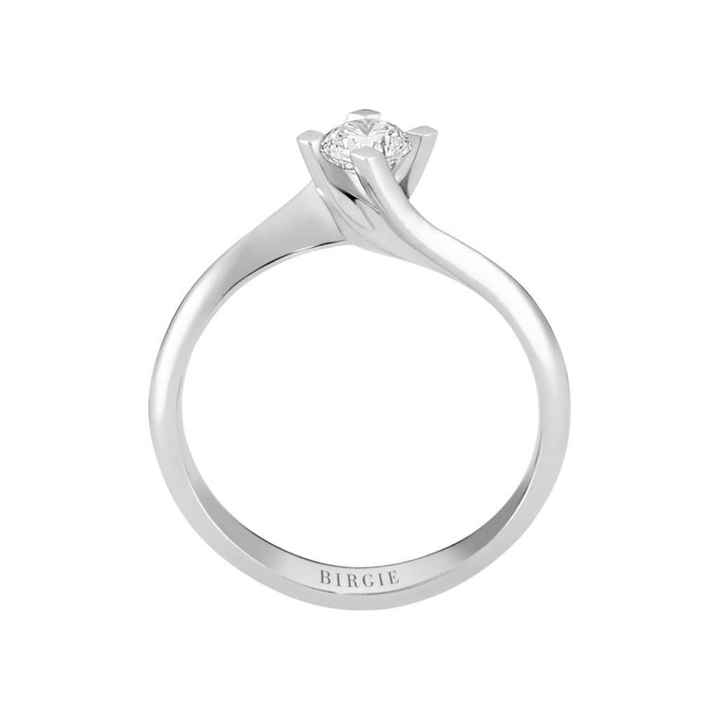 Bague solitaire diamant 0,30 carat