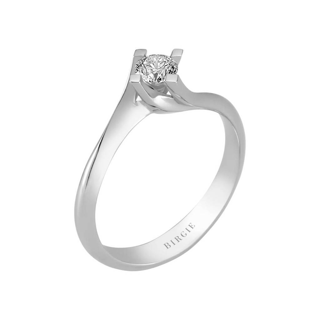 Bague solitaire diamant 0,30 carat