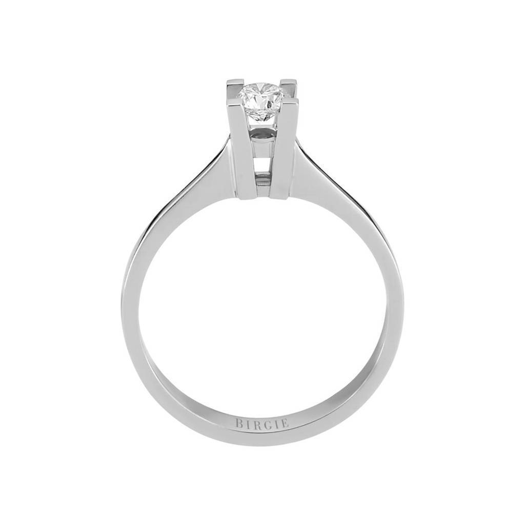 Bague solitaire diamant couleur G 0,28 carat
