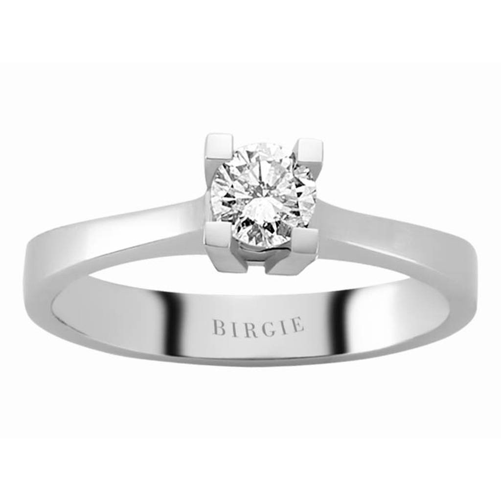 Bague solitaire diamant 0,32 carat