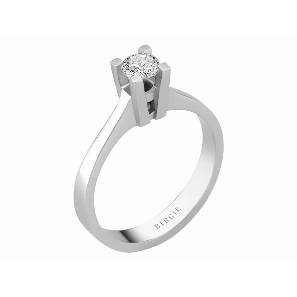 Bague solitaire diamant 0,32 carat