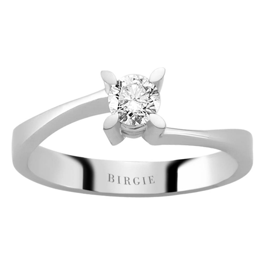 Bague solitaire diamant 0,28 carat